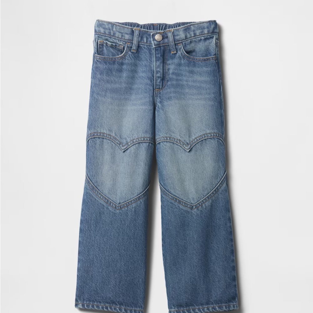 GAP 2T Wide leg Toddler Jeans with Heart Cutout